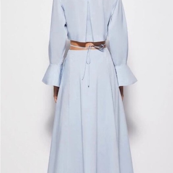 Jonathan Simkhai Stylish cut out Maxi blue Wrap Dress - Picture 6 of 6